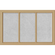 ODL Simulated Divided 3 Light Low-E Door Glass - Micro-Granite - 27" x 17.25" Craftsman Frame Kit