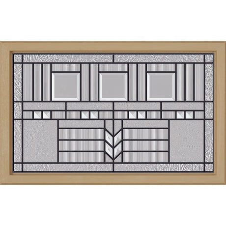 ODL Oak Park Door Glass - 27" x 17.25" Craftsman Frame Kit