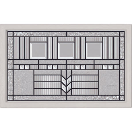 ODL Oak Park Door Glass - 27" x 17.25" Craftsman Frame Kit