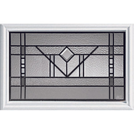 Western Reflections Riverwood Door Glass - 23.313" x 17.938" Craftsman Frame Kit